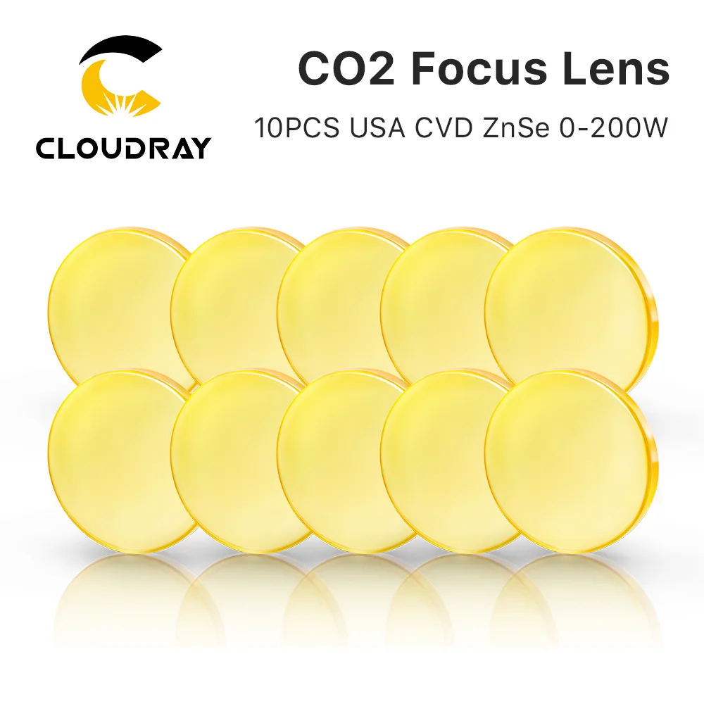 Laser Focus Lens - Cloudray 3/5/10PCS EUA Lente de foco