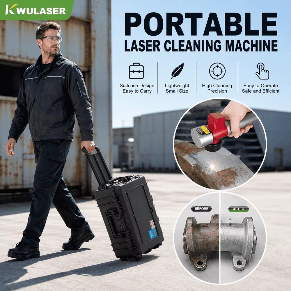 Industrial Laser Cleaning Equipment - Máquina de Tratamento de Superfície a