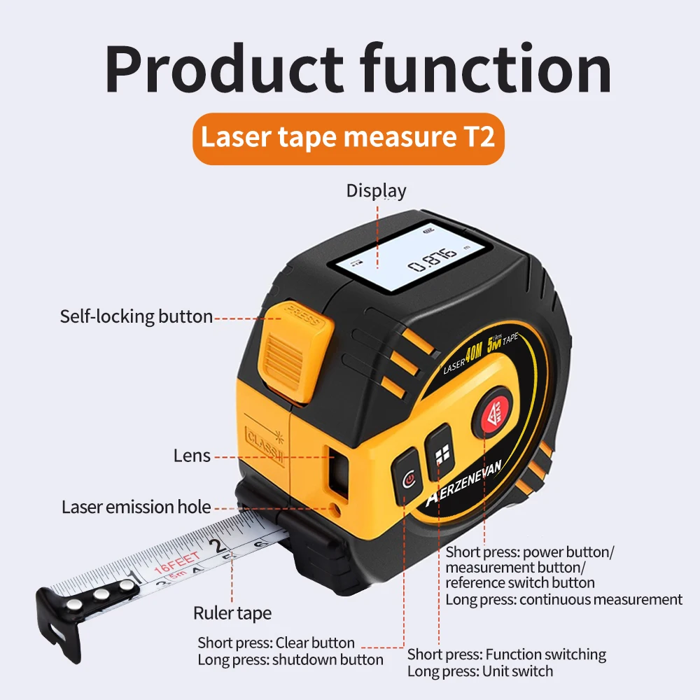 Fita Métrica a Laser de 80m, F - Industrial Laser Training avaliação e preço
