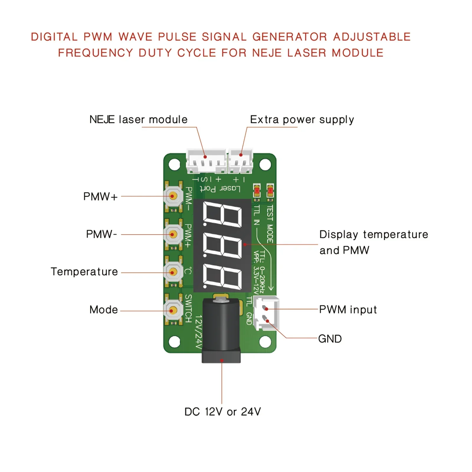 Placa de controle a laser NEJE - Laser Controller Board avaliação e preço