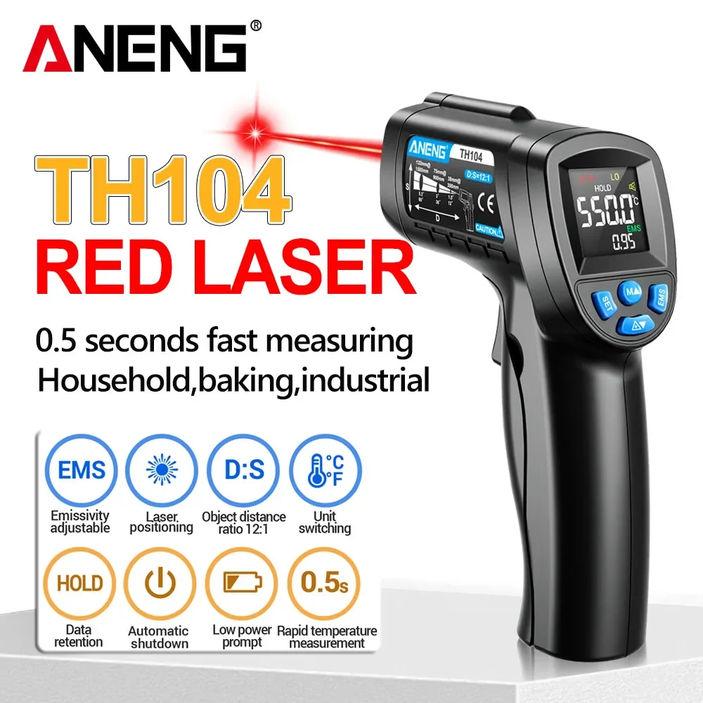 Termômetro Infravermelho Portá - Industrial Laser Thermometer Gun avaliação e preço